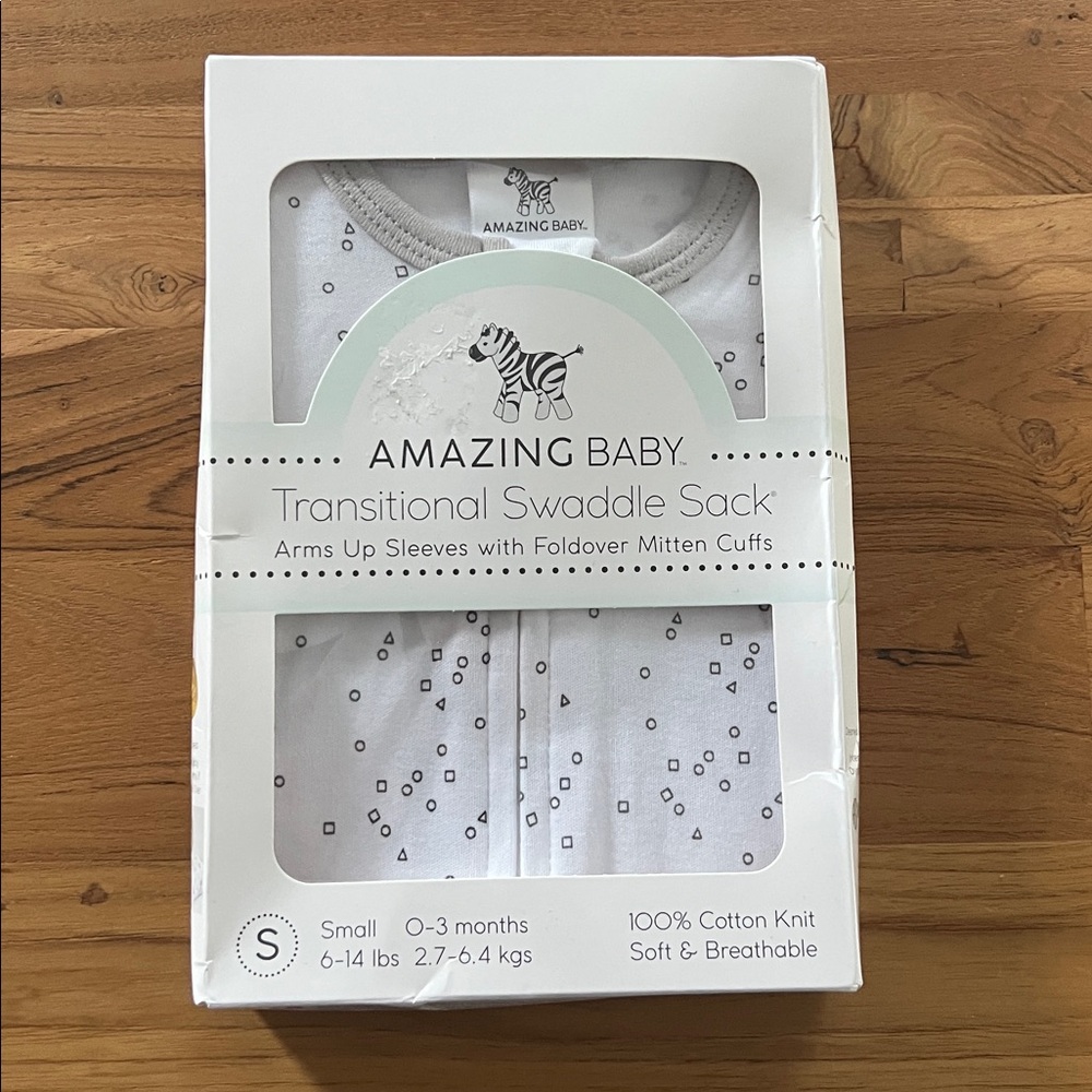Amazing Baby Transitional Swaddle Sack S NIB
